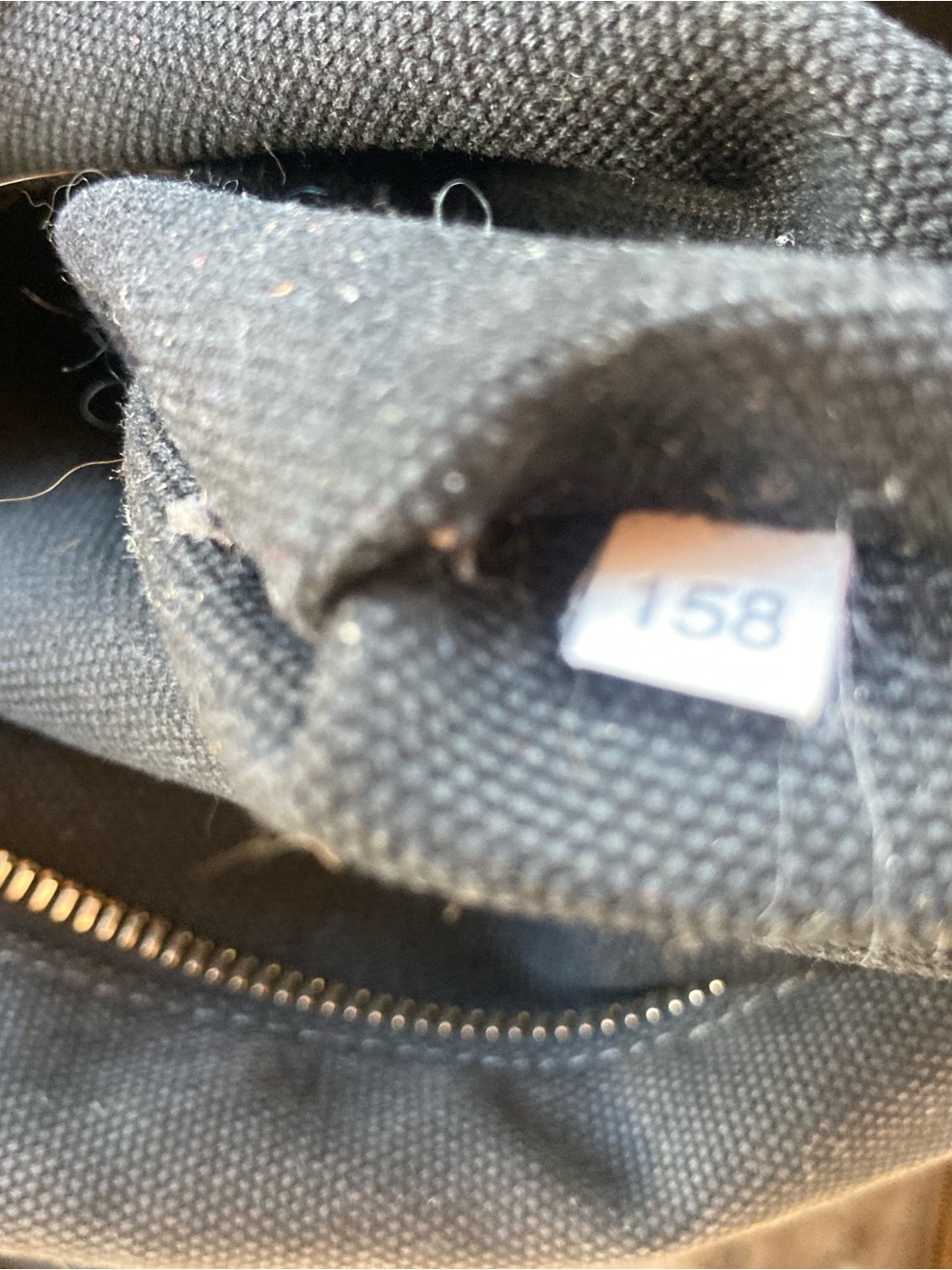 Authentic Prada Black Canvas Tote with Studs - Picture 9 of 9